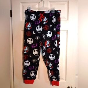 Disney The Nightmare Before Christmas Women's Jogger Pajama Pants Size Large